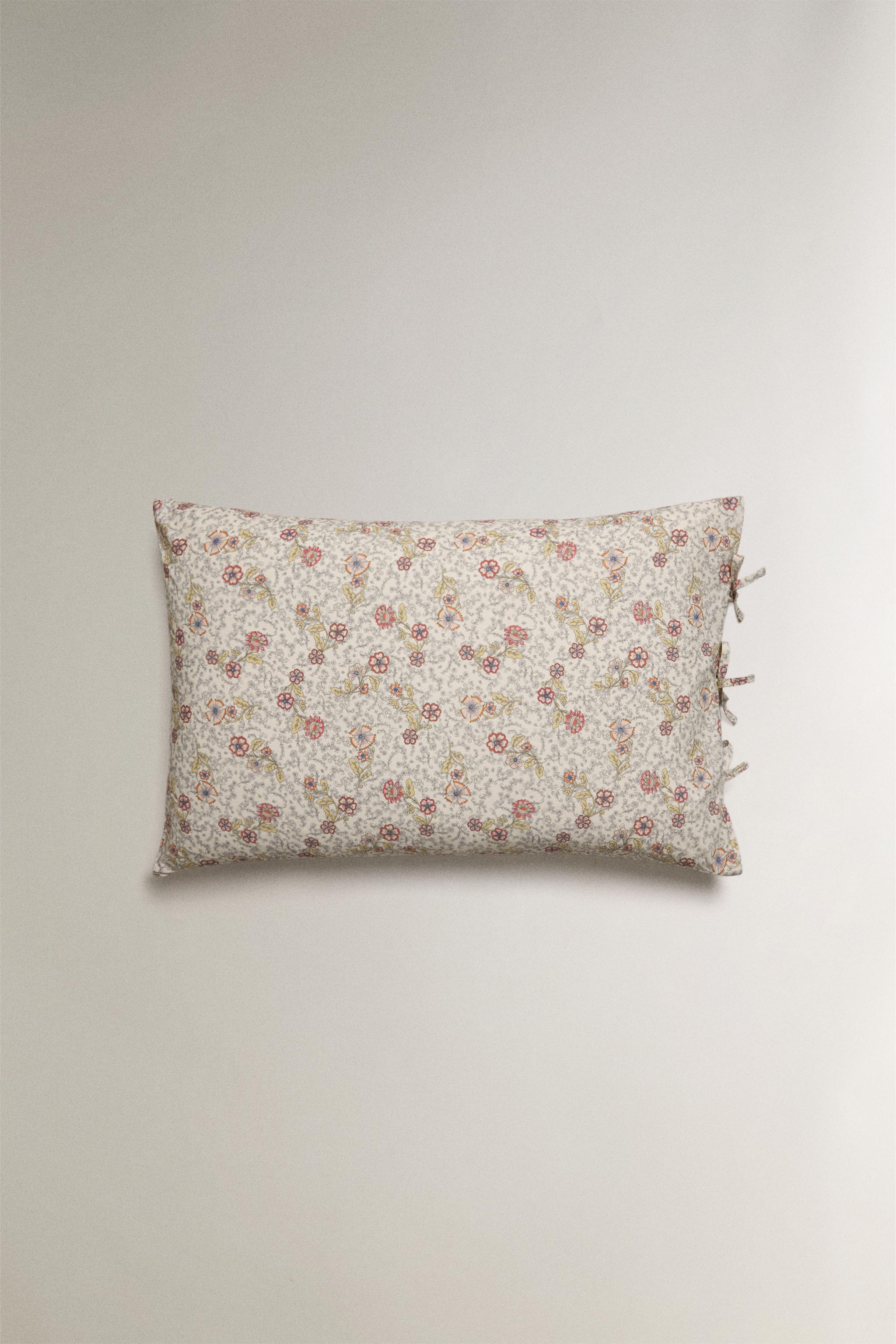 TAIE D’OREILLER ENFANT COTON FLEURS